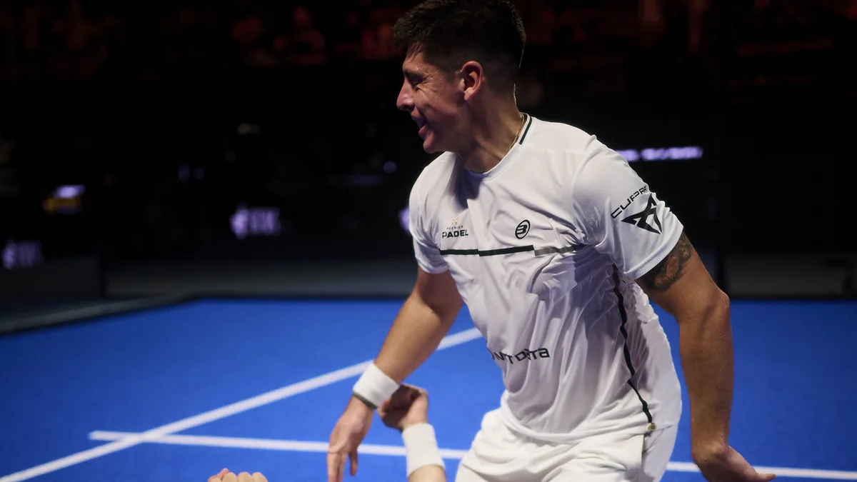 Juan Tello celebrates reaching the Kuwait Major 2026 final