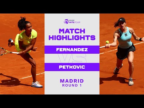 Leylah Fernandez vs. Andrea Petkovic | 2022 Madrid Round 1 | WTA Match Highlights