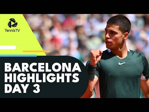 Alcaraz Faces Kwon; Auger-Aliassime & Carreno Busta In Action | Barcelona 2022 Highlights Day 3