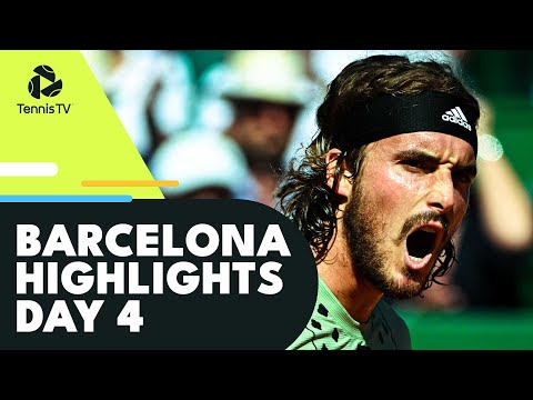 Stefanos Tsitsipas vs Ilya Ivashka In Rain-Interrupted Match | Barcelona 2022 Day 4 Highlights