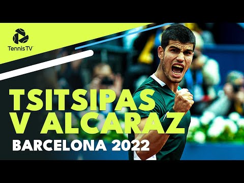 Stefanos Tsitsipas vs Carlos Alcaraz DRAMATIC Battle! | Barcelona 2022 Highlights