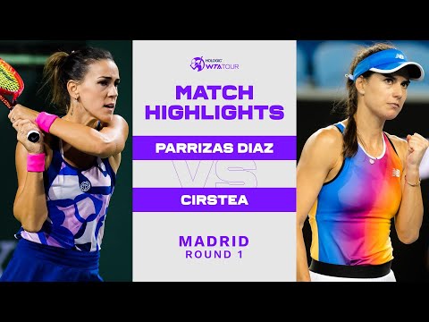 Nuria Parrizas Diaz vs. Sorana Cirstea | 2022 Madrid Round 1 | WTA Match Highlights