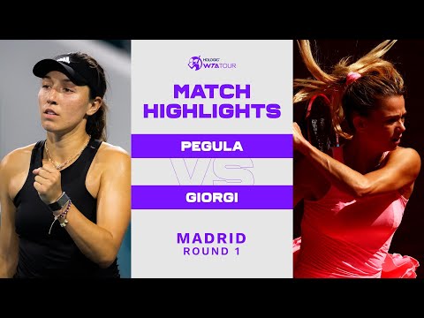 Jessica Pegula vs. Camila Giorgi | 2022 Madrid Round 1 | WTA Match Highlights