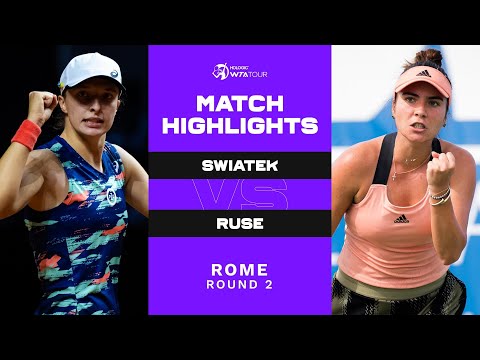 Iga Swiatek vs. Elena-Gabriela Ruse | 2022 Rome Round 2 | WTA Match Highlights