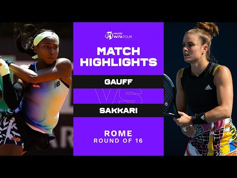 Coco Gauff vs. Maria Sakkari | 2022 Rome Round of 16 | WTA Match Highlights