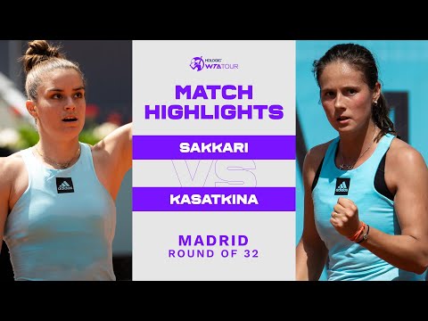 Maria Sakkari vs. Daria Kasatkina | 2022 Madrid Round 2 | WTA Match Highlights