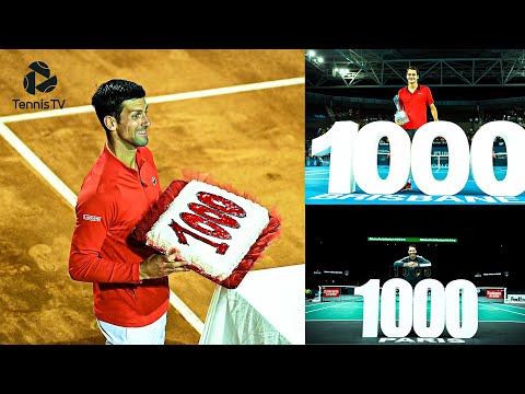 The Big 3 Federer, Nadal & Djokovic's 1000th ATP Match Wins!