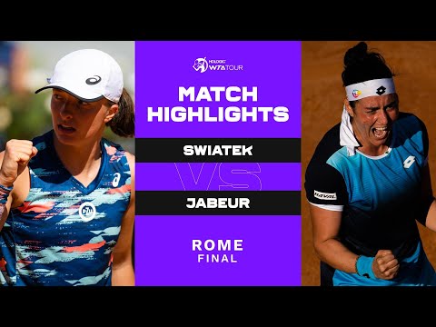 Iga Swiatek vs. Ons Jabeur | 2022 Rome Final | WTA Match Highlights