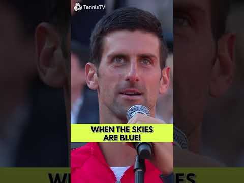 Novak Djokovic Serenades Rome Crowd! 🎤 😂