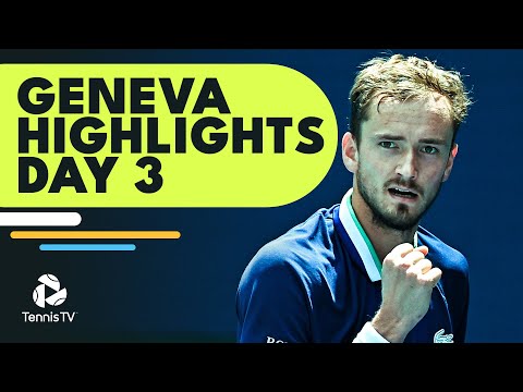 Medvedev Battles Gasquet; Fognini Faces Kokkinakis | Geneva 2022 Highlights Day 3