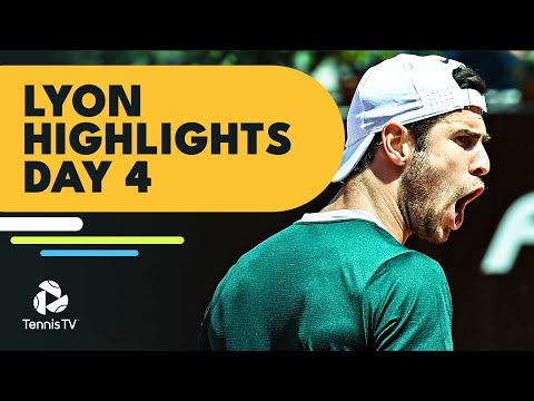 Khachanov, Carreno Busta & Rune Play; Crazy Mmoh vs Guinard Match | Lyon 2022 Day 4 Highlights