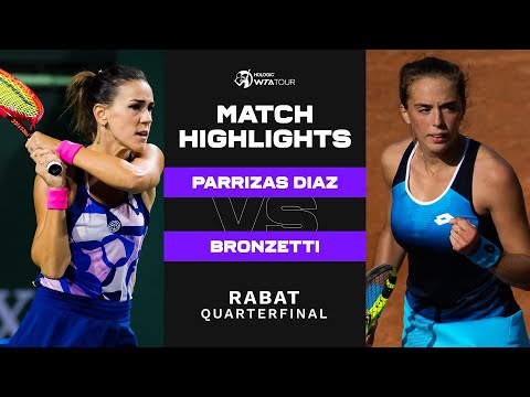 Nuria Parrizas Diaz vs. Lucia Bronzetti | 2022 Rabat Quarterfinal | WTA Match Highlights