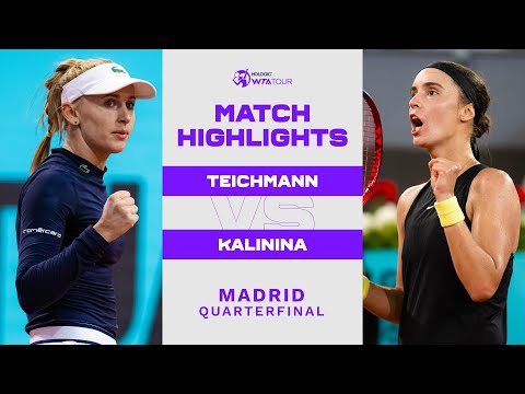 Jil Teichmann vs. Anhelina Kalinina | 2022 Madrid Quarterfinal | WTA Match Highlights