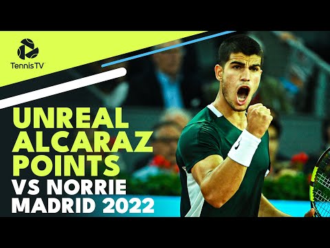 UNREAL Carlos Alcaraz Points vs Cameron Norrie | Madrid 2022