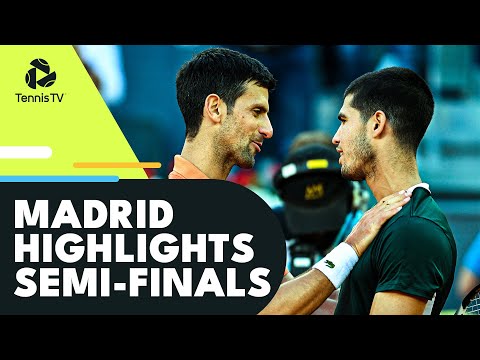 Djokovic vs Alcaraz Epic; Tsitsipas vs Zverev | Madrid 2022 Semi-Final Highlights