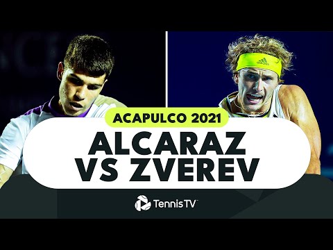 Carlos Alcaraz vs Alexander Zverev First Career Meeting | Acapulco 2021 Extended Highlights