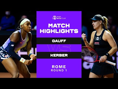 Coco Gauff vs. Angelique Kerber | 2022 Rome Round 1 | WTA Match Highlights