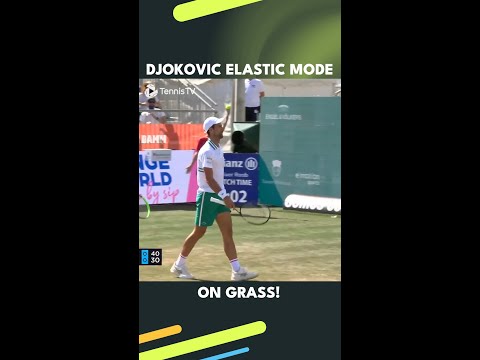 Novak Djokovic Will Slide On Any Surface To Hit A Winner 🤸‍♀️ 🌱