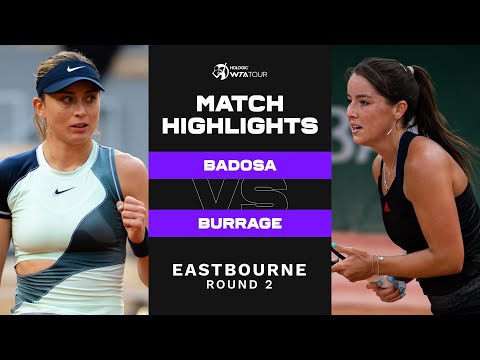 Paula Badosa vs. Jodie Burrage | 2022 Eastbourne Round 2 | WTA Match Highlights