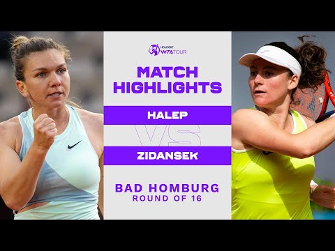 Simona Halep vs. Tamara Zidansek | 2022 Bad Homburg Round of 16 | WTA Match Highlights