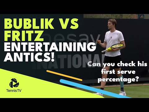 Bublik vs Fritz Entertaining Antics! | Eastbourne 2022