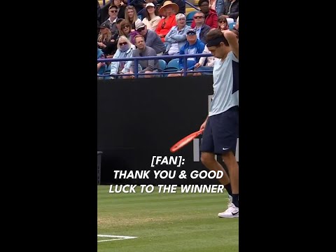 Wholesome Tennis Fan Interrupts Eastbourne Final 🤣