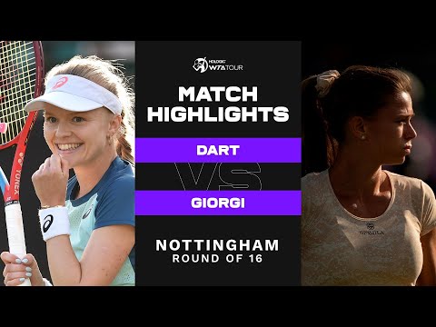 Harriet Dart vs. Camila Giorgi | 2022 Nottingham Round of 16 | WTA Match Highlights