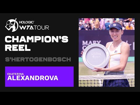 Ekaterina Alexandrova's BEST points from her s-Hertogenbosch title run! 🏆