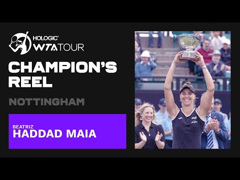 TOP PLAYS from Nottingham champion Beatriz Haddad Maia! 🇧🇷