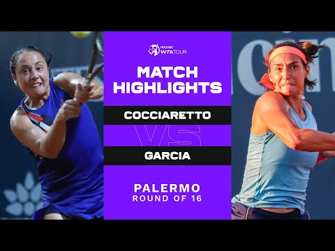 Elisabetta Cocciaretto vs. Caroline Garcia | 2022 Palermo Round of 16 | WTA Match Highlights