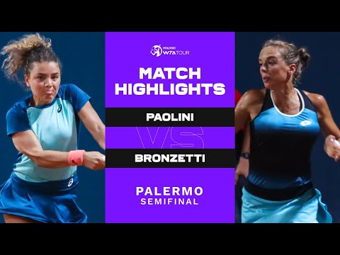 Jasmine Paolini vs. Lucia Bronzetti | 2022 Palermo Semifinals | WTA Match Highlights