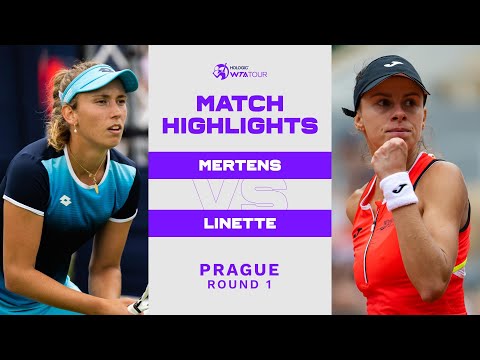 Elise Mertens vs. Magda Linette | 2022 Prague Round 1 | WTA Match Highlights