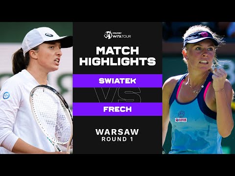 Iga Swiatek vs. Magdalena Frech | 2022 Warsaw Round 1 | WTA Match Highlights