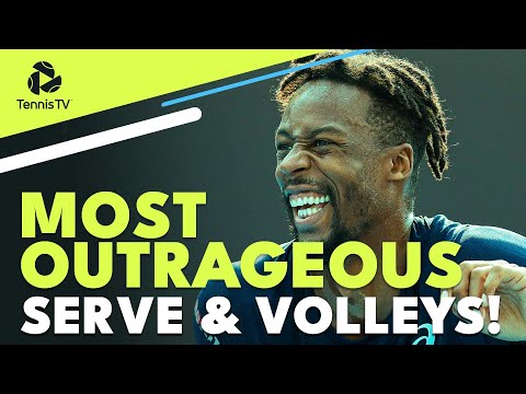 Most OUTRAGEOUS Serve & Volley Tennis Plays 👀