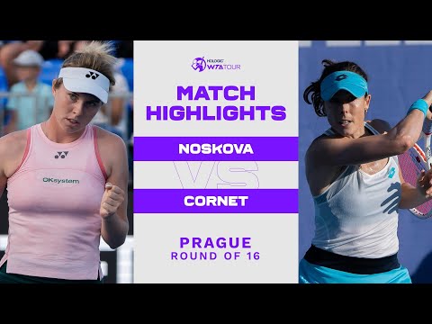 Linda Noskova vs. Alize Cornet | 2022 Prague Round of 16 | WTA Match Highlights