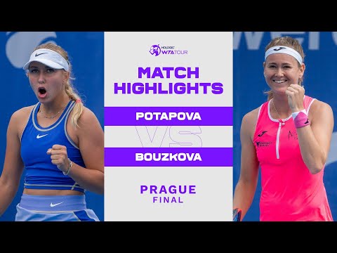 Anastasia Potapova vs. Marie Bouzkova | 2022 Prague Final | WTA Match Highlights