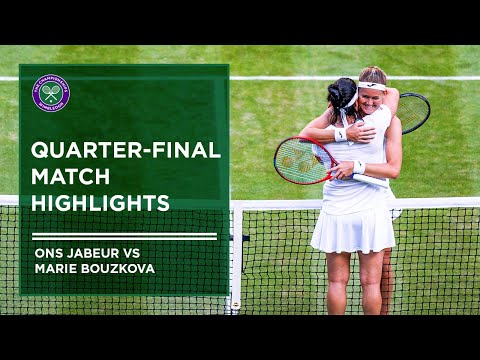 Marie Bouzkova vs Ons Jabeur | Match Highlights | Wimbledon 2022