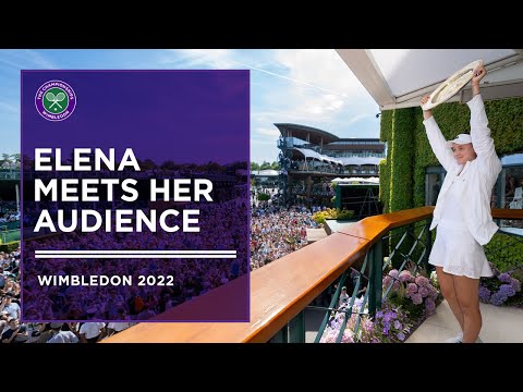 Elena Rybakina Meets the Wimbledon Crowd | Wimbledon 2022