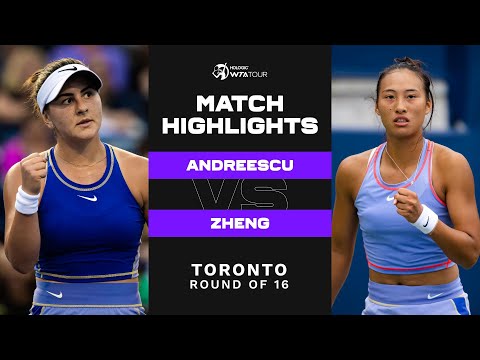 Bianca Andreescu vs. Qinwen Zheng | 2022 Toronto Round of 16 | WTA Match Highlights