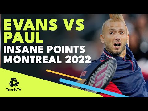 Dan Evans vs Tommy Paul Insane Tennis Points! | Montreal Quarter-Final 2022