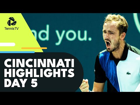 Alcaraz Faces Cilic; Medvedev and Shapovalov Battle | Cincinnati 2022 Day 5 Highlights