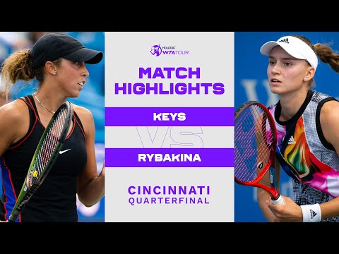 Madison Keys vs. Elena Rybakina | 2022 Cincinnati Quarterfinal | WTA Match Highlights