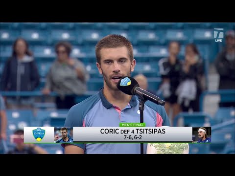 Borna Coric: Western & Southern Open Speech