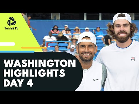 Kyrgios Takes On Opelka; Fritz, Nishioka, Khachanov all in Action | Washington 2022 Day 4 Highlights