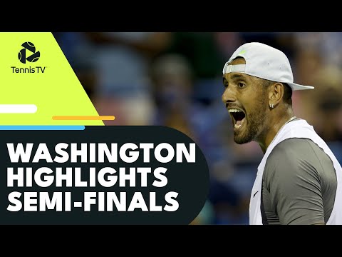 Kyrgios faces Ymer; Rublev plays Nishioka | Washington 2022 Semi-Final Highlights