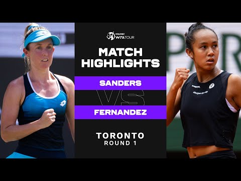 Storm Sanders vs. Leylah Fernandez | 2022 Toronto Round 1 | WTA Match Highlights