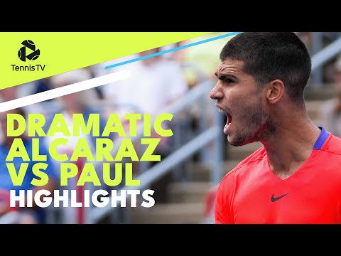 Carlos Alcaraz vs Tommy Paul: Dramatic Match! | Montreal 2022 Highlights