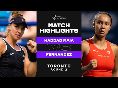 Beatriz Haddad Maia vs. Leylah Fernandez | 2022 Toronto Round 2 | WTA Match Highlights