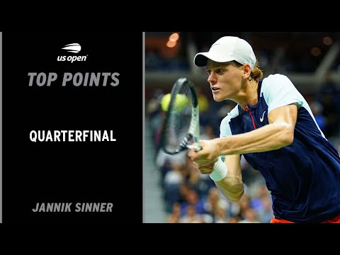 Jannik Sinner | Top Points vs. Carlos Alcaraz | 2022 US Open Quarterfinal