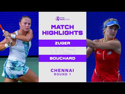 Joanne Zuger vs. Eugenie Bouchard | 2022 Chennai Round 1 | WTA Match Highlights